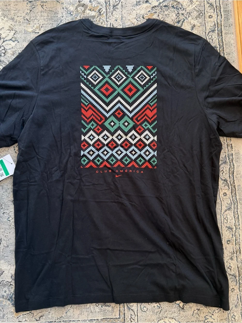 Nike Black COAPA Club América Graphic Tee with Red Logo